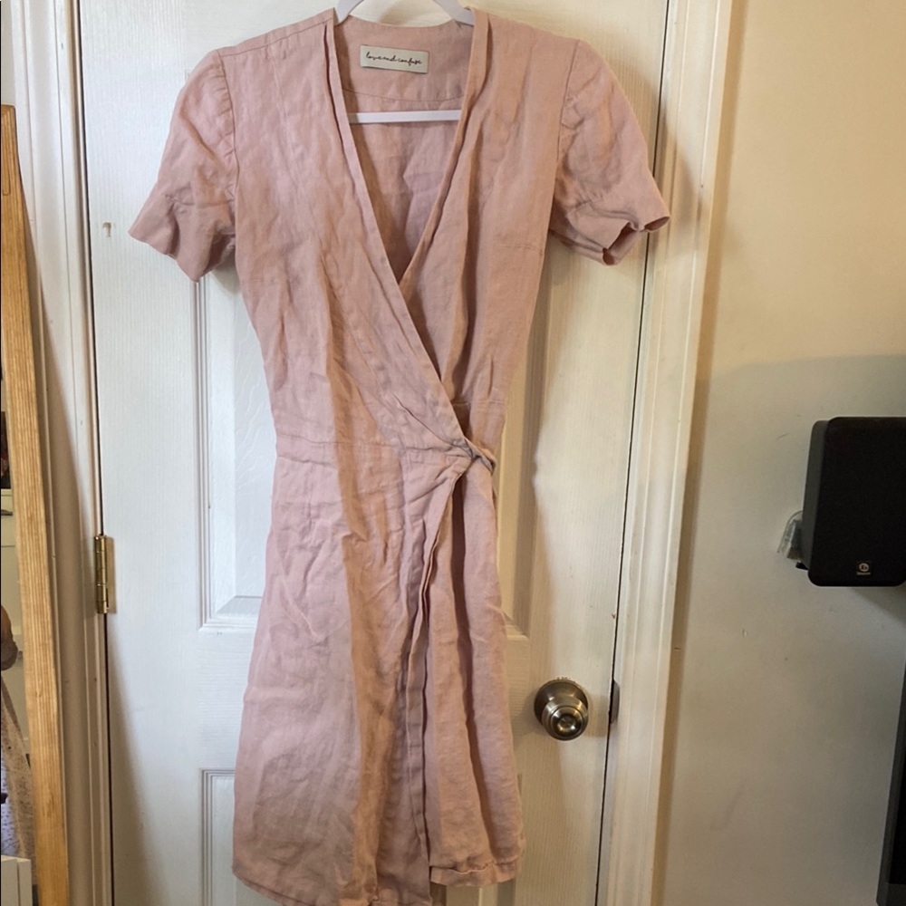 Pink Wrap Dress